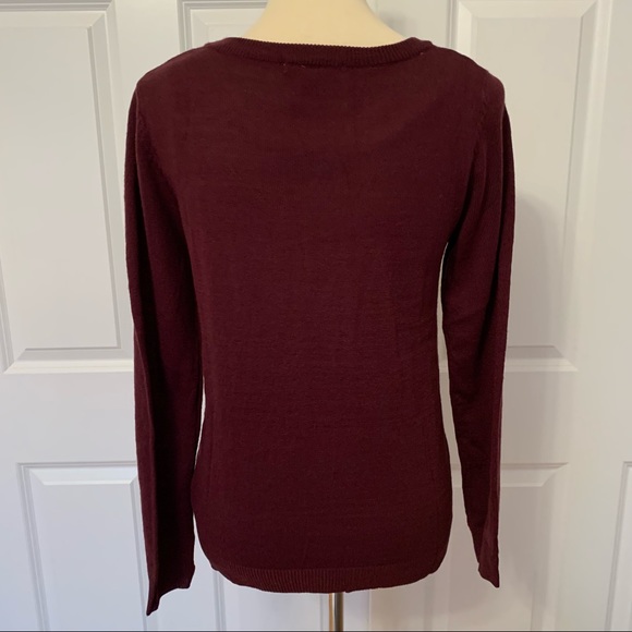 Bejeweled Berry Colored Sweater - Picture 3 of 4